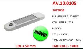 COBO AV100105 - LUZ INTERIOR LEDS R10.5  12/24 V  1079830 300 lumens  200 mm